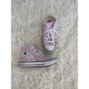 Converse Chuck Taylor All Star‎ High Top Pink Canvas Sneakers Youth Size 2